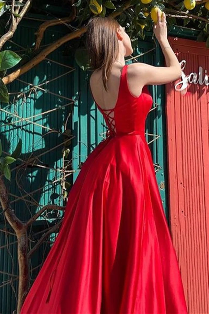 red matric dance dresses