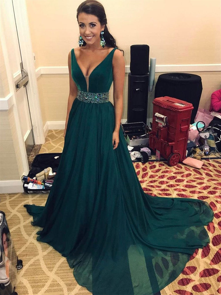 Teal Black Prom Dresses